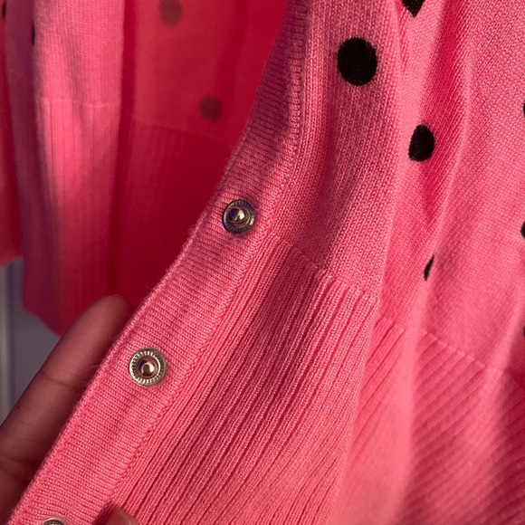 Pink poka dot cardigan - Picture 5 of 9